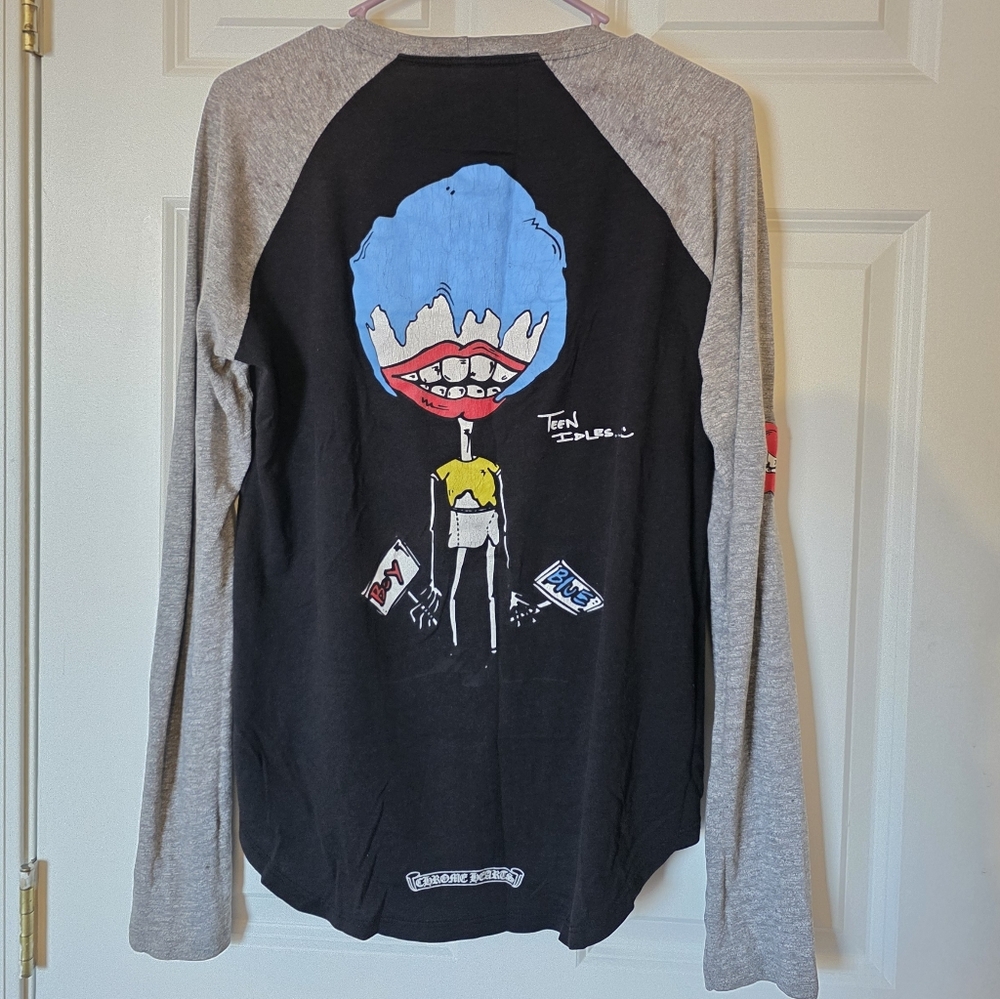 Chrome Hearts Black and Gray Long Sleeve Shirt - Picture 9 of 9